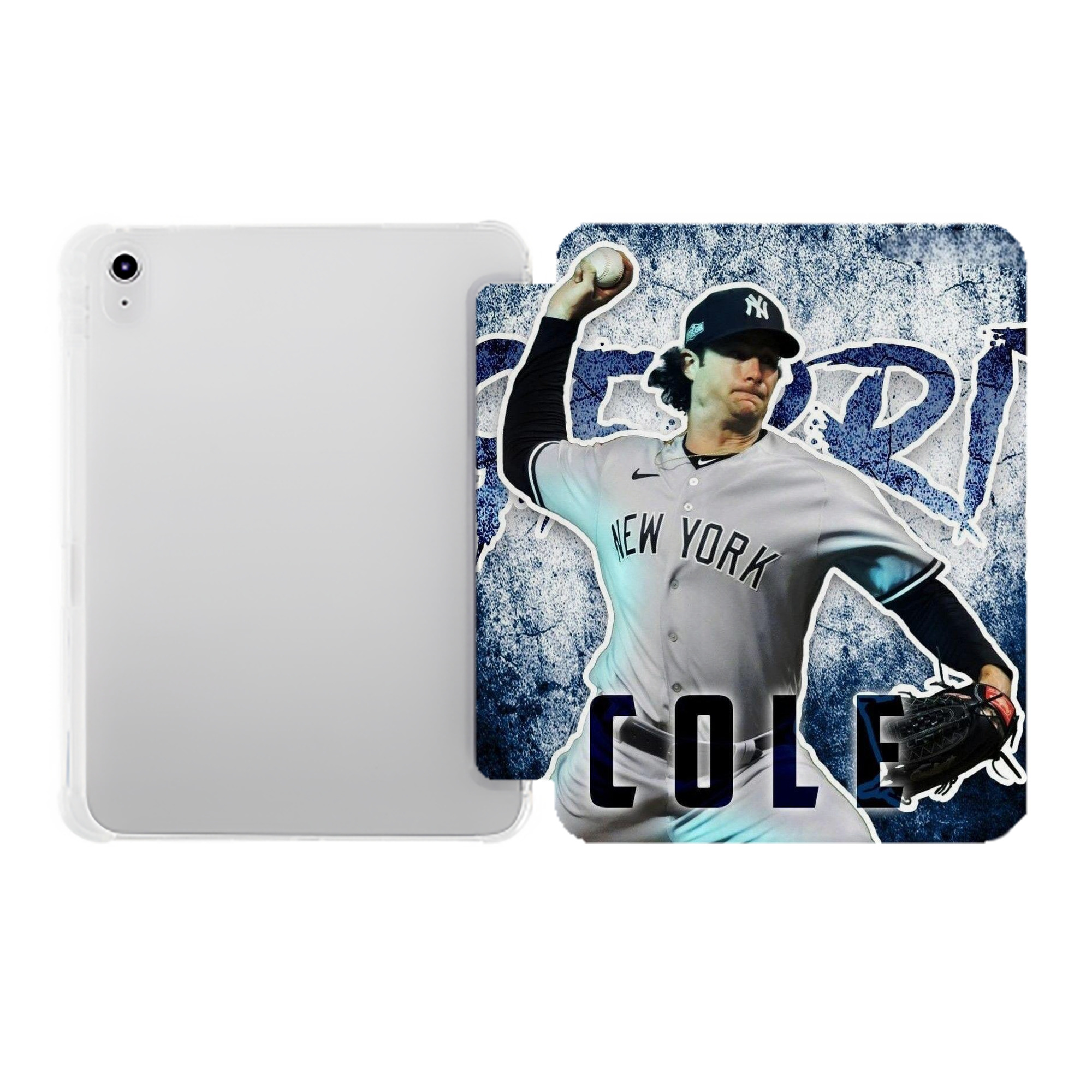 Gerrit Cole 31 Premium Tri-Fold PU Leather & Silicone IPad Case With Pencil Slot – Fits 9.5,10.5,10.9 – Adjustable Stand, Slim, Protective